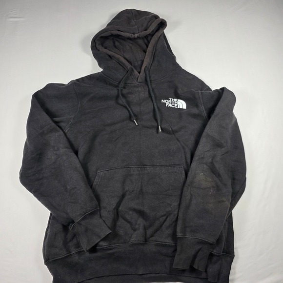 North Face Mens Hoodie Sweatshirt Black Never Stop Exploring Size Medium - Picture 6 of 8